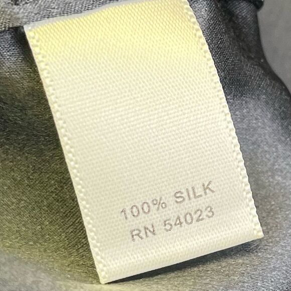 Banana Republic Gray Tie Waist Silk Sleeveless Top Size Medium - Picture 8 of 9